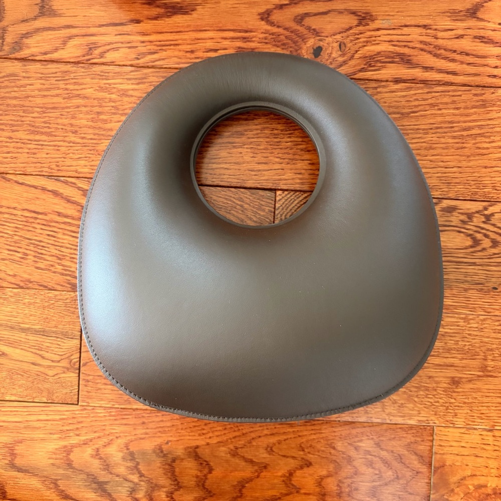 St. Agni Top-Handle Bag in Chocolate Brown Leather
